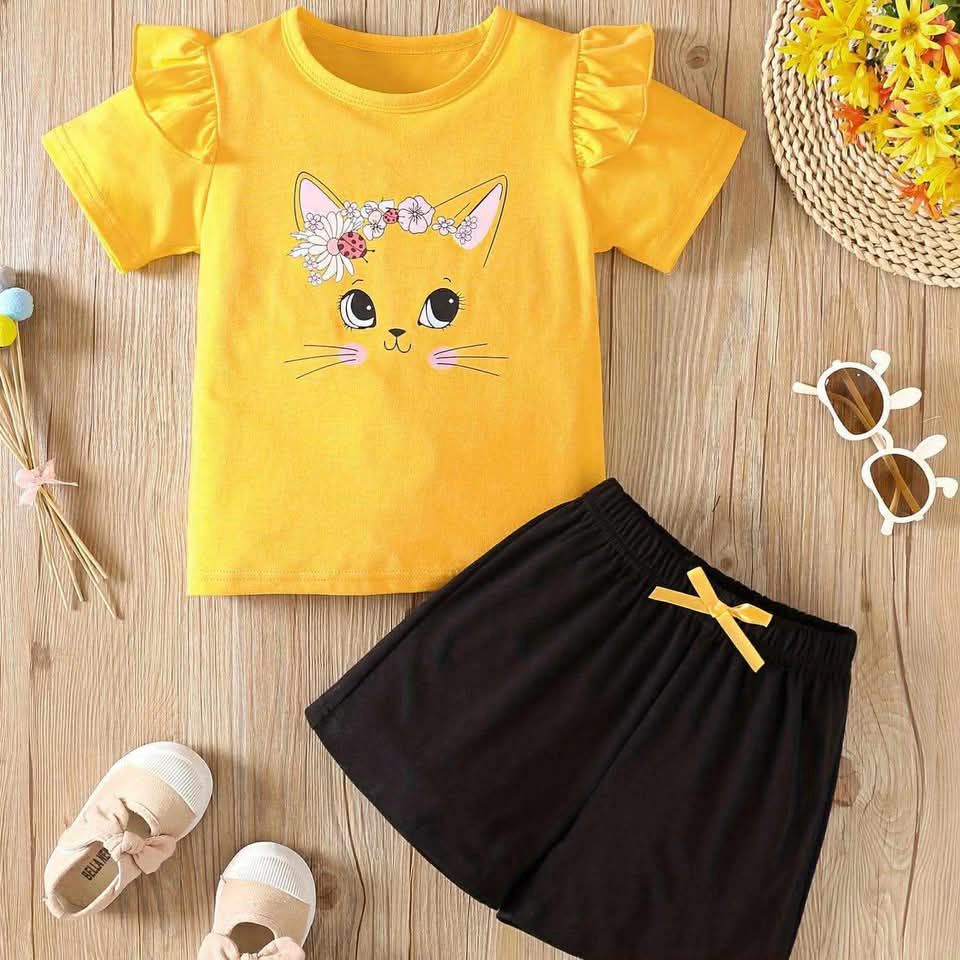 Short Sleeve T shirt For Baby Girls.